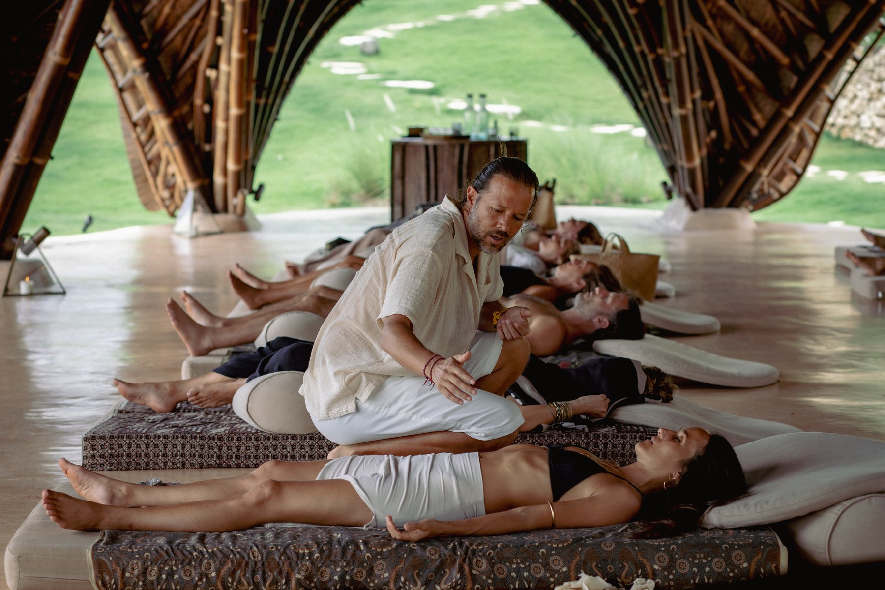 Healing bodywork session